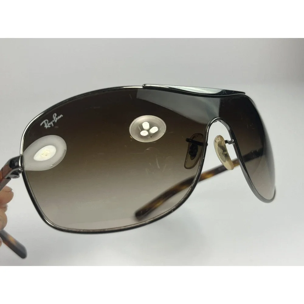 Ray Ban Womens Gradient Brown Sunglasses Tortoise Silver RB 3469L 004/13 3N